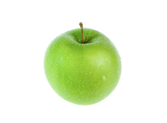 green apple isolated on white