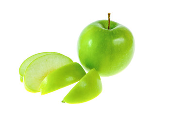 green apple isolated