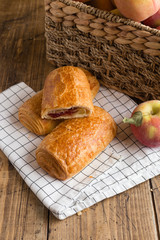 Fresh delicious french puff pastry 