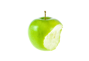 green apple isolated on white