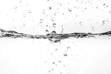 Black and white water drop background image