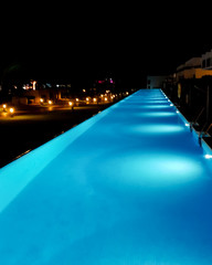 Fototapeta na wymiar Pool at Night Cape Verde