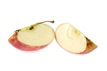 red apple isolated on white