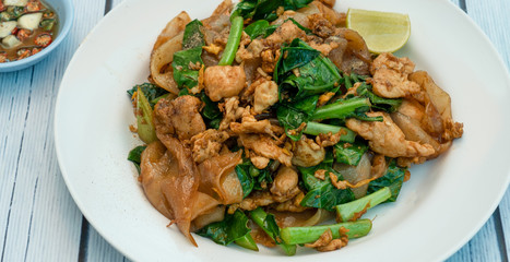 Spicy Thai Noodle Dish - Pad See-you 