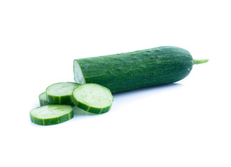 Cucumber  isolated on white background