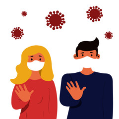 man and woman coronavirus