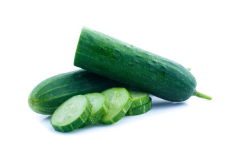 Cucumber  isolated on white background