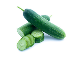 Cucumber  isolated on white background