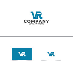 Letter V and R Modern Logo Design Template
