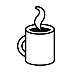 coffee mug line style icon