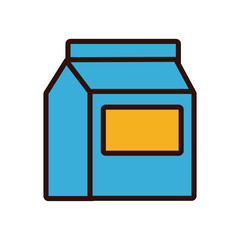 milk box line and fill style