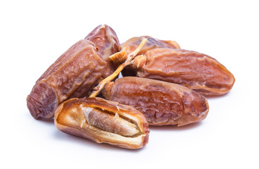 clipping path date palm isolated on white background