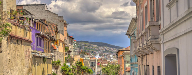 Fototapeta na wymiar Historical center of Quito, Ecuador