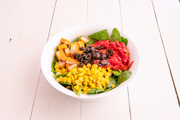 Image of salad with fresh ingredients