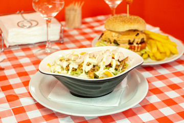 Image of salad with fresh ingredients