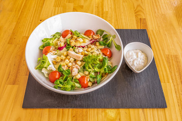 Image of salad with fresh ingredients