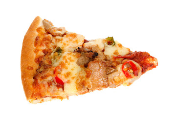 pizza slice isolated