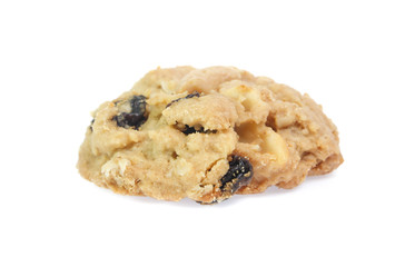 Chocolate chips cookies isolated on white