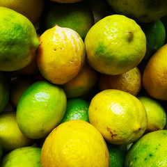 Lemon fruit color mix fresh green natural beautiful salty.