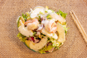 Image of salad with fresh ingredients