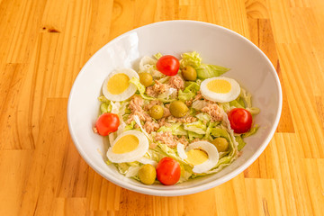 Image of salad with fresh ingredients