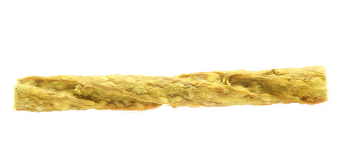 bones and colorful sticks for dog treat with vitamin and oral health on white background