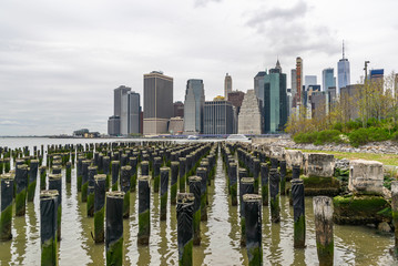 Brooklyn Bridge Park - view from the poles, New York, USA