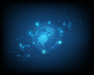 Global currency exchange network technology