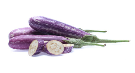 Eggplant  vegetable isolated on white background