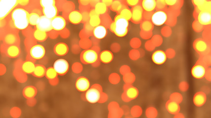Obraz premium blurred bokeh Orange colours light, blurred background, set light bokeh in party style summer, hot summer, defocused christmas lights background