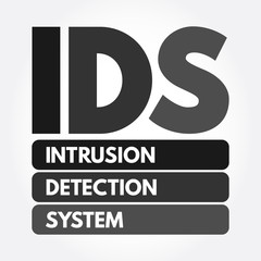 IDS - Intrusion Detection System acronym, technology concept background