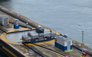 Panama Canal Mules or Electric Towing Locomotives