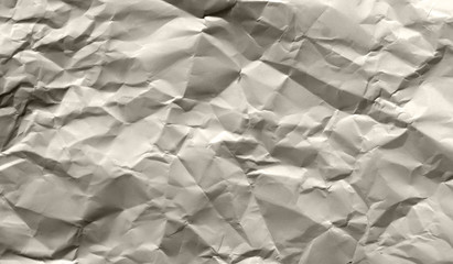 Obraz premium White and multicolored wrinkled paper surface, top view