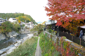 郡上八幡　紅葉　岐阜県