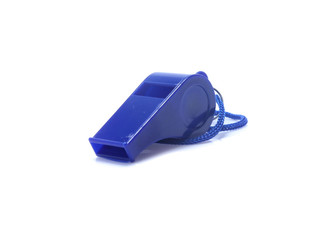 sport whistle isolated on white background