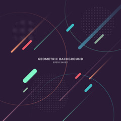 Abstract geometric pattern design, modern shapes