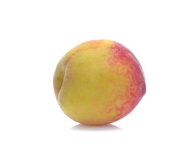 Peach  isolated on white background