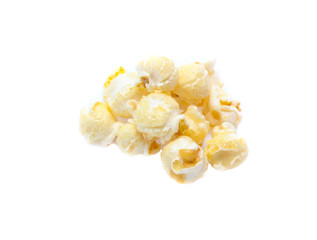 Popcorn isolated on white background
