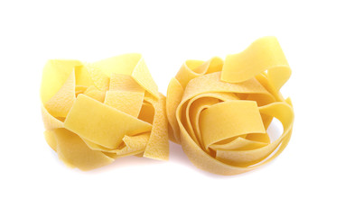 Italian pasta  isolated on white background