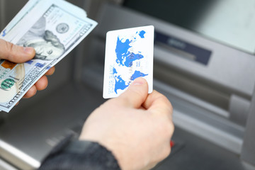 Man and bunch of money