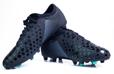 Football boots. Soccer boots.or football shoes isolated on white background