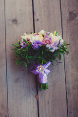 bouquet of flowers on the table