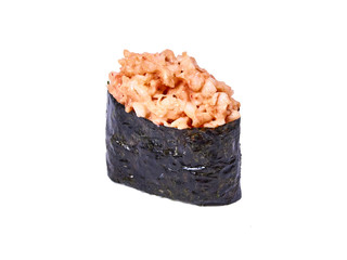 Sushi rolls isolated on white