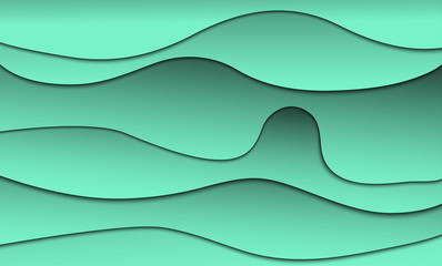 Abstract line art pattern background colorAqua Menthe,green vector desing.