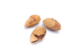Almond isolated on white background