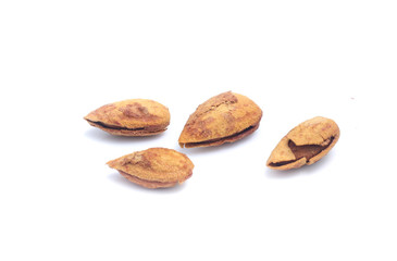 Almond isolated on white background