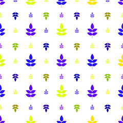 pattern of colorful vector leafs 
