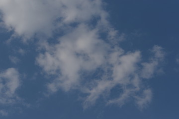 Fototapeta premium Blue Sky with White Clouds, Nature Background.