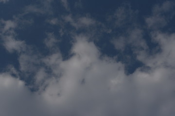 Blue Sky with White Clouds, Nature Background.