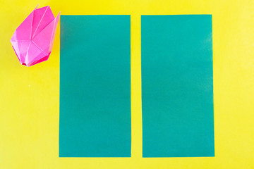 Step 19. DYI tulip from colored paper. Step-by-step instruction. DIY gift for Mother's Day, March 8th.